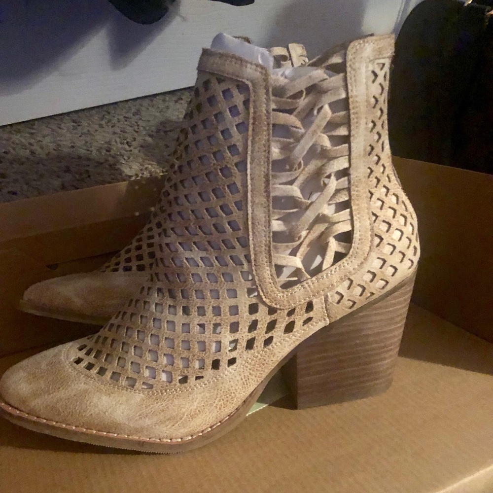 Never worn Ankle summer boot in the box